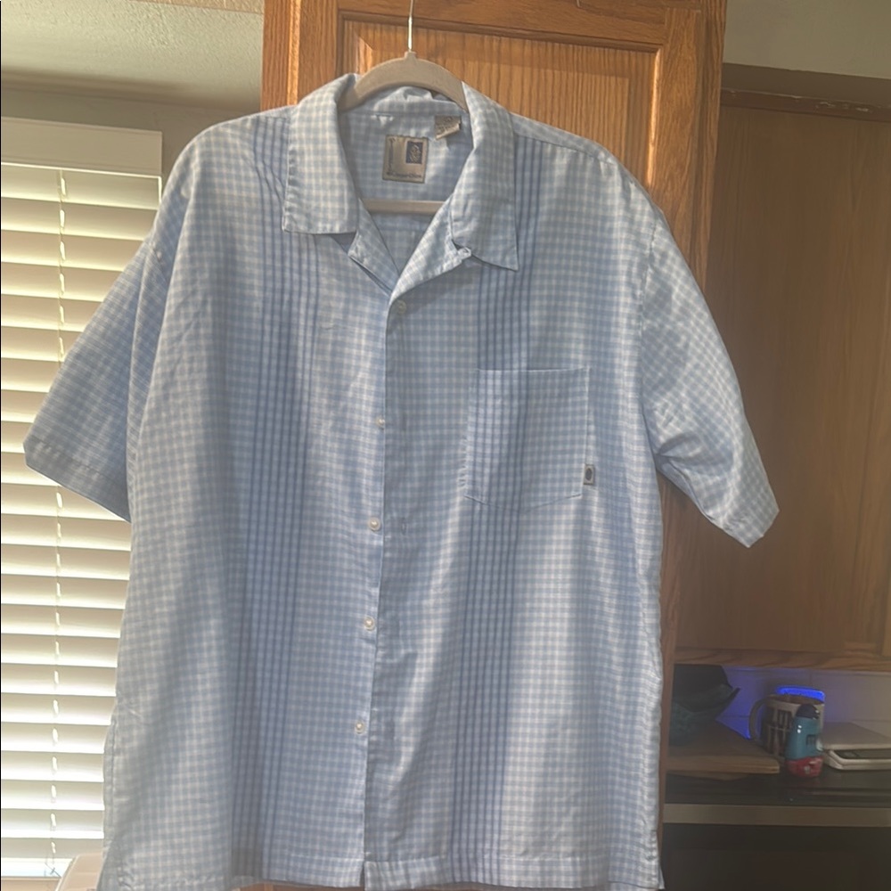 Men's Blue Checkered Shirt
